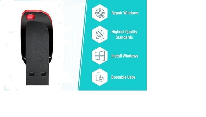 S.L Windows 11 ブータブルUSB (修復ツール) (すべてのWindows 11 PCに対応) (Windowsのインストール) (USBサムドライブのインストール) (フラッシュドライブ) ブータブルUSB 11 