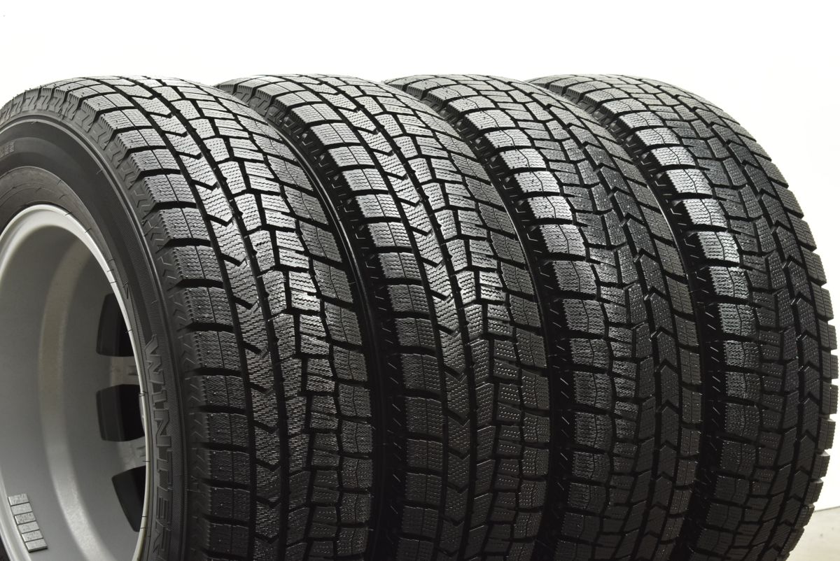 バリ溝 NT 15in 5.5J 42 PCD100 ダンロップ ウィンターマックス WM02 195 70R15 ライズ ロッキー レックス 交換用 スタッドレス FFCRYSTALESIA_COM