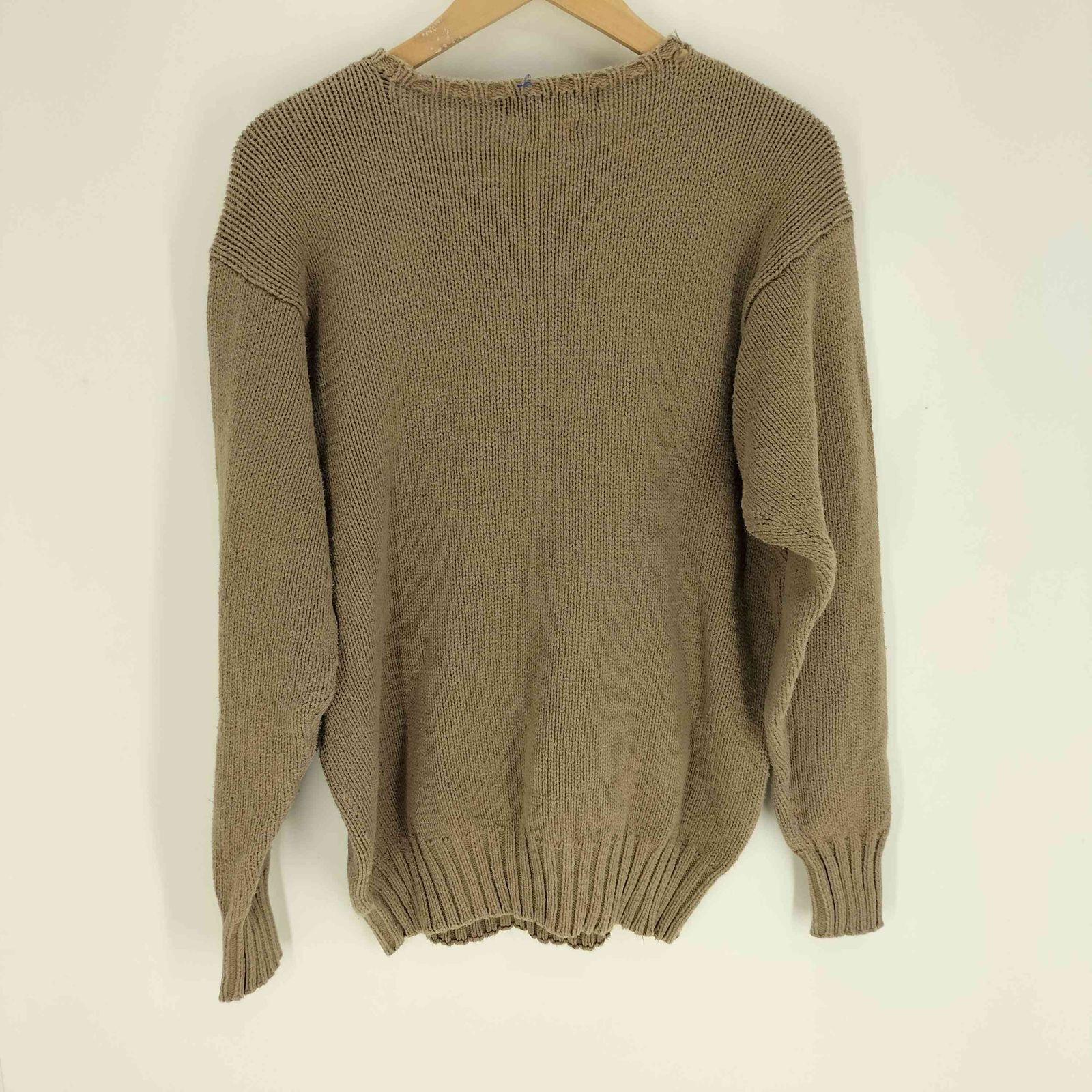 ポロバイラルフローレン ポロベアニット コットン HAND KNIT 90s 90's