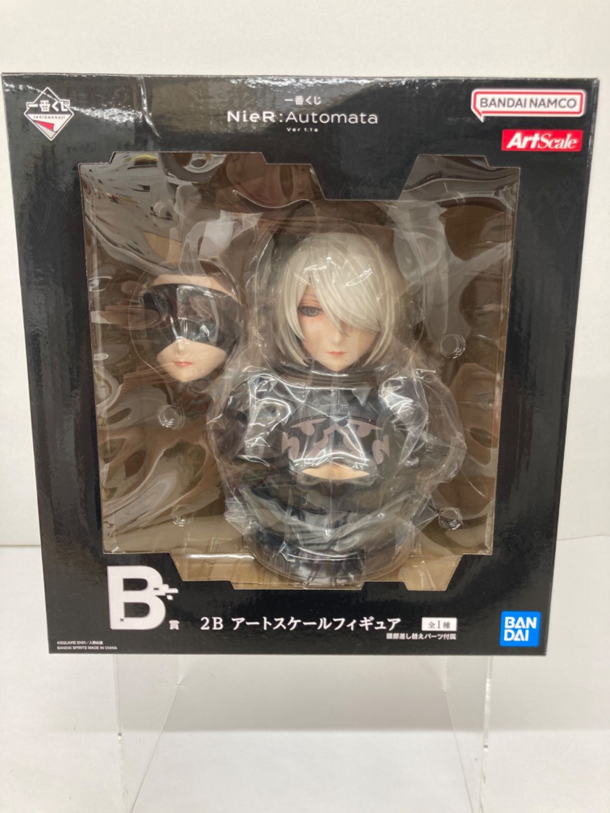 【未開封】B賞 2B アートスケールフィギュア 一番くじ NieR:Automata Ver1.1a 中古】(本体A/箱B)一番くじ NieR：Automata Ver1.1a B賞 2B
