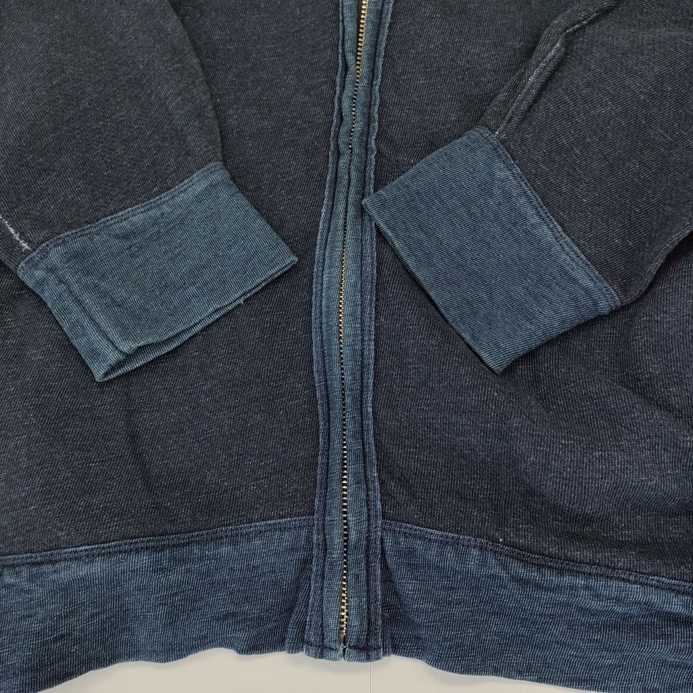 45R/45rpm 裏毛のフーディ インディゴ 定価36300円 ジップアップ