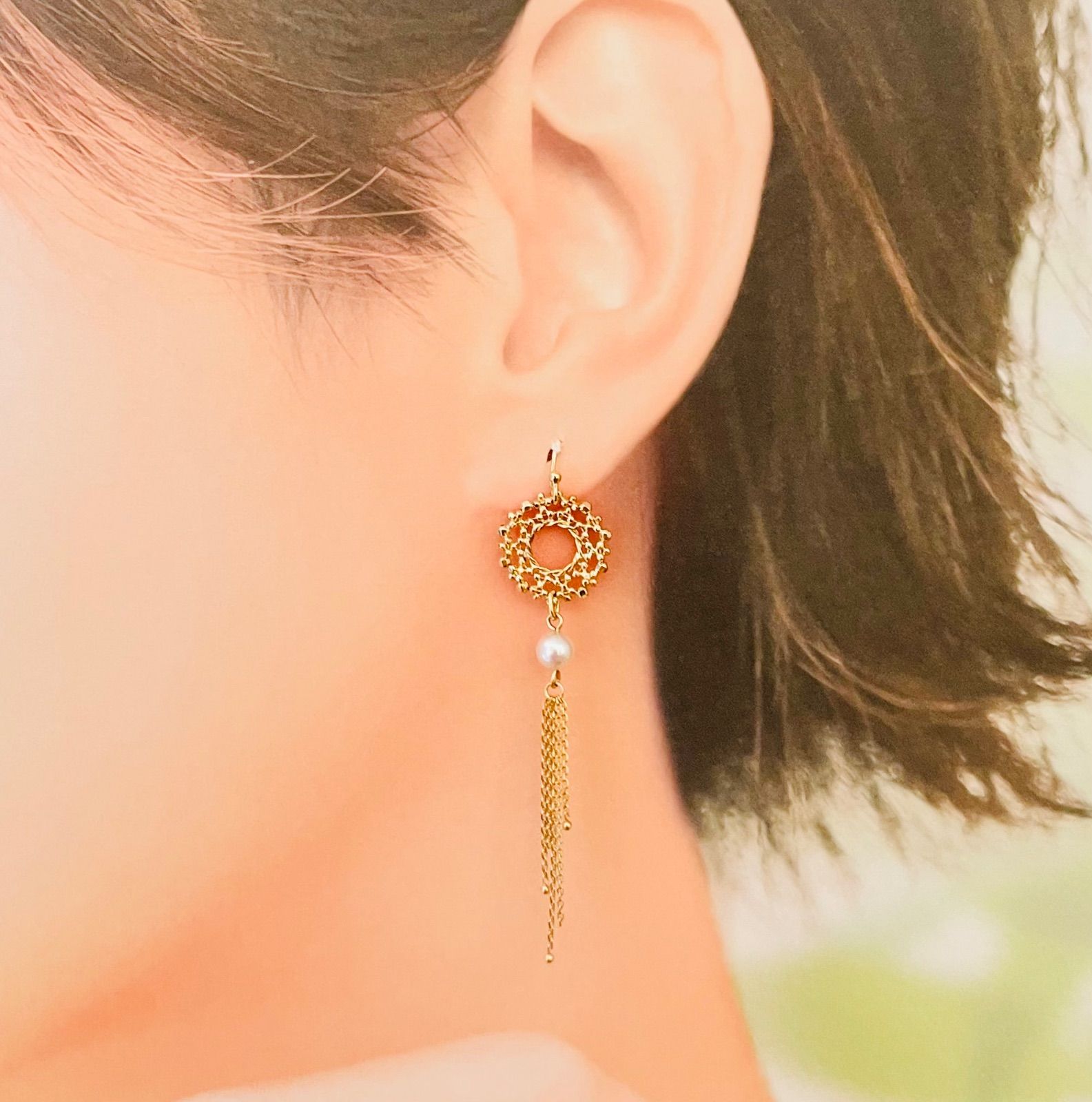 MIKIMOTO PERLITA 【 ミキモト ペルリータ 】 K18 パール ピアス 