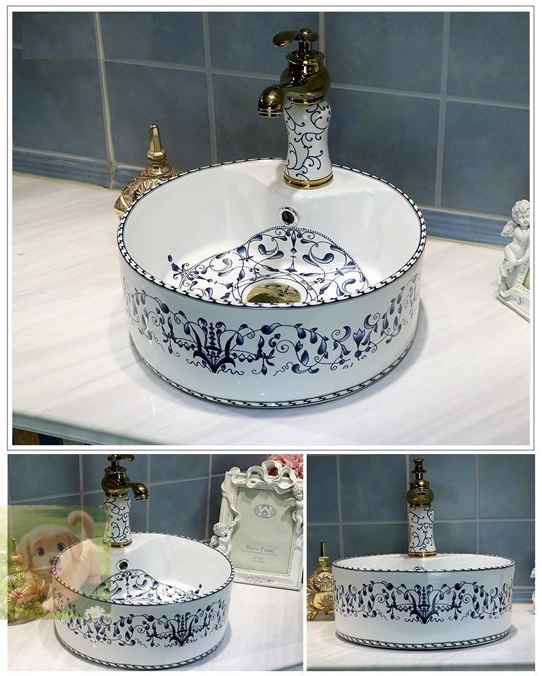 新入荷 北欧 洗面台 洗面ボウルセット 洗面ボール 陶器 手水鉢 手洗器 手洗い鉢 洗面器 蛇口 排水金具付き