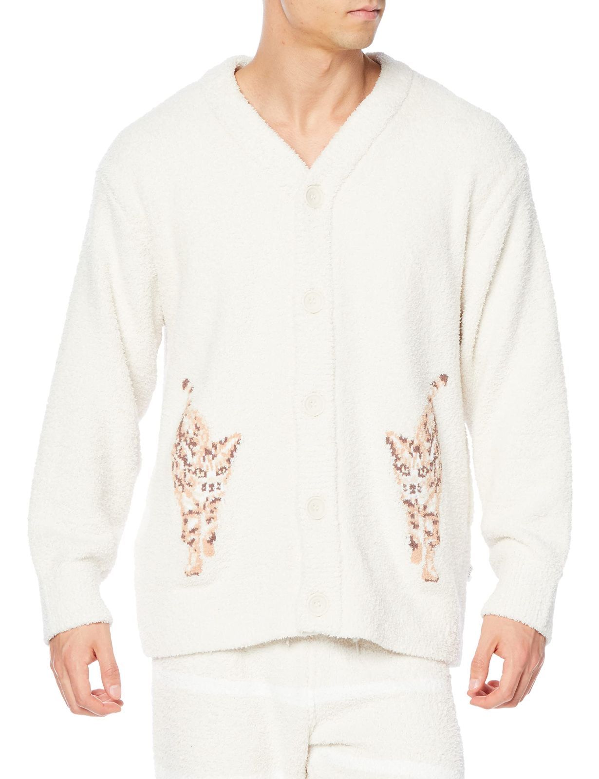 在庫セール UNISEX パウダーねこJQDカーディガン PUNT221057 ピケ ジェラート