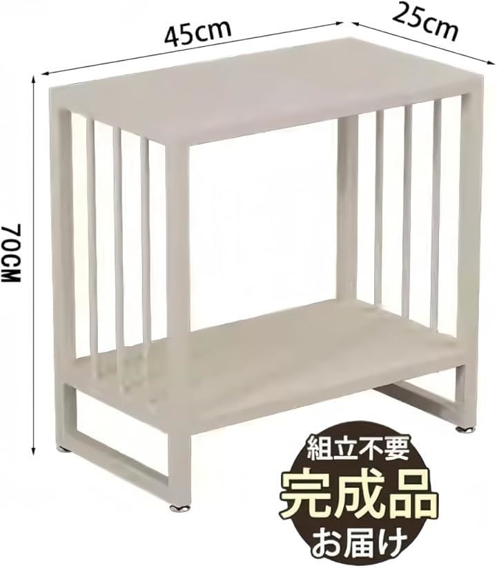 PANCY 水槽台 水槽スタンド 魚の水槽台 完成品 アクアリウムスタンド 水槽用台 幅45x奥行25x高さ70cm 水槽棚 耐荷重 300kg 水槽収納台 全金属素材 ラック ミルクホワイト 45x25x70cm