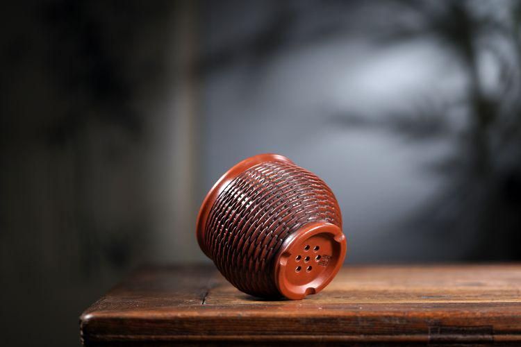 紫砂竹編み鉢 盆栽鉢 植木鉢 小品盆栽鉢 大品盆栽鉢