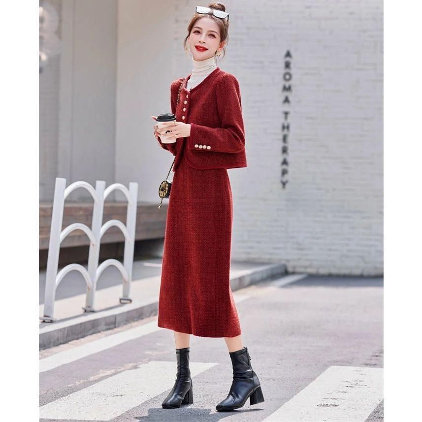 レディース ツイードジャケット