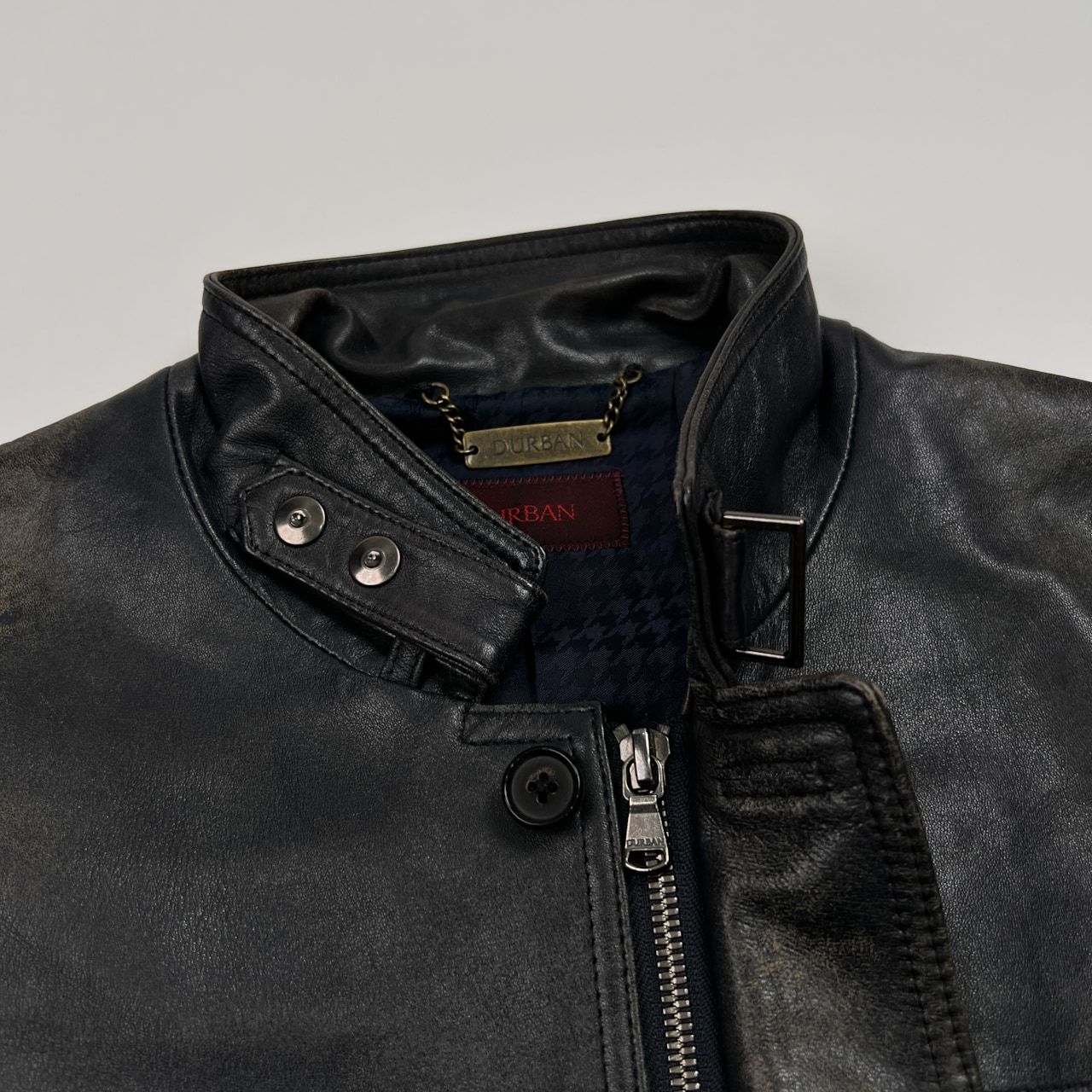 D'URBAN ダーバン　レザージャケット　羊革　M 激渋 D'URBAN ダーバン 羊革 本革 ラムレザー ライダース