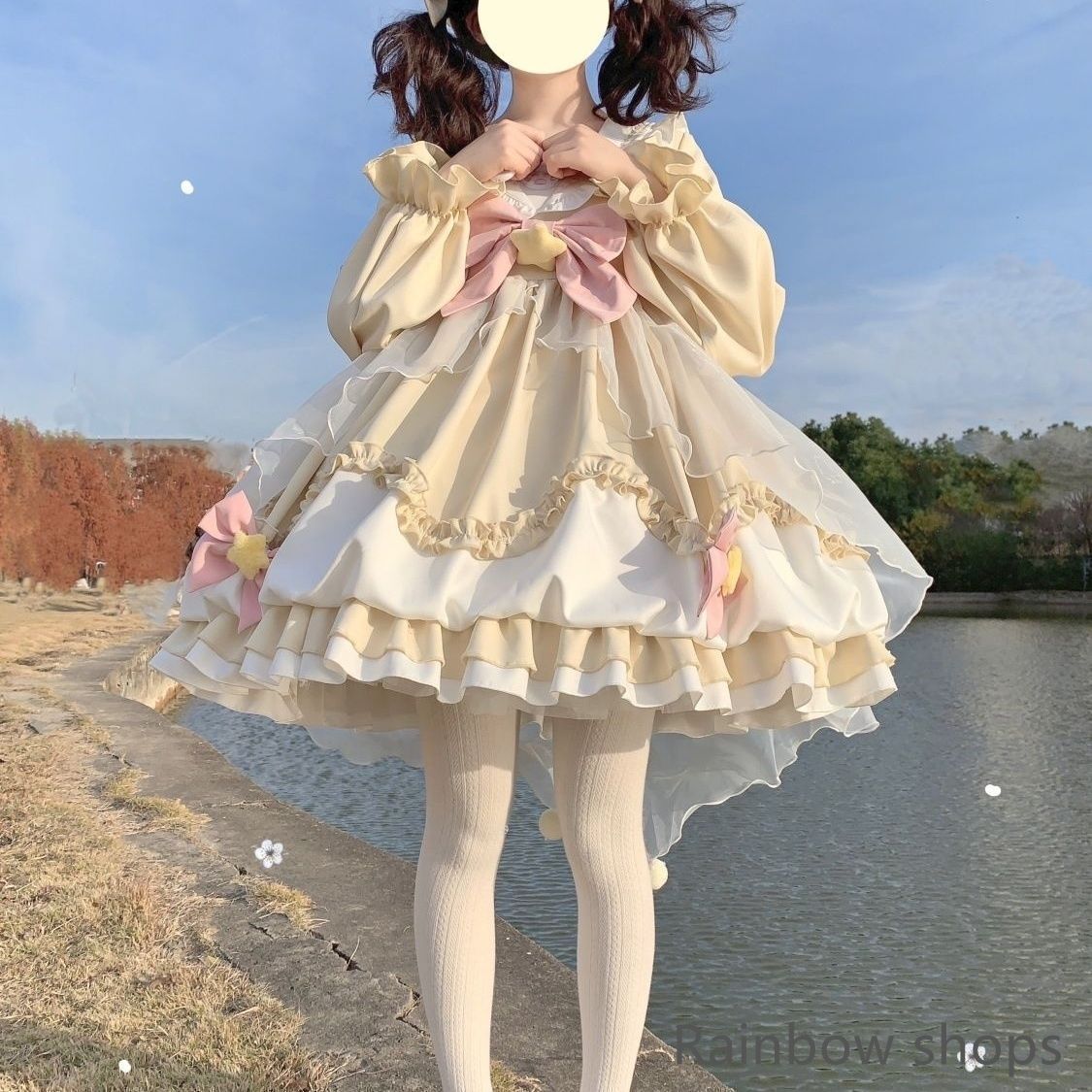 新品未使用】Lolita ロリータ ワンピース 魔法少女 cos 星