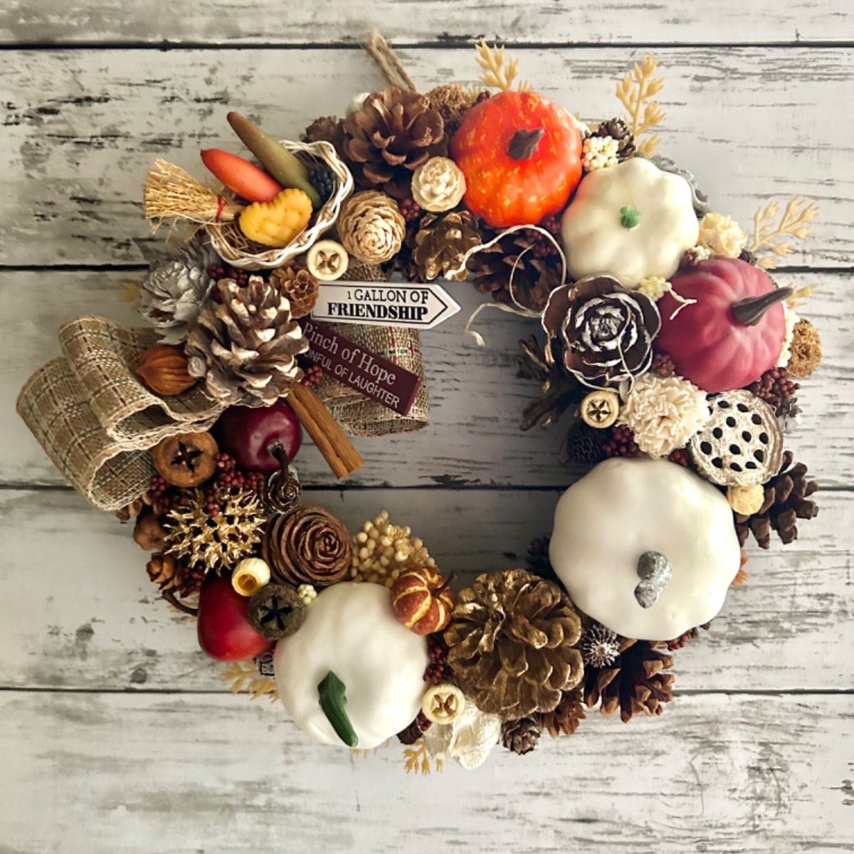 165】フラワーリースハロウィンリース玄関リース