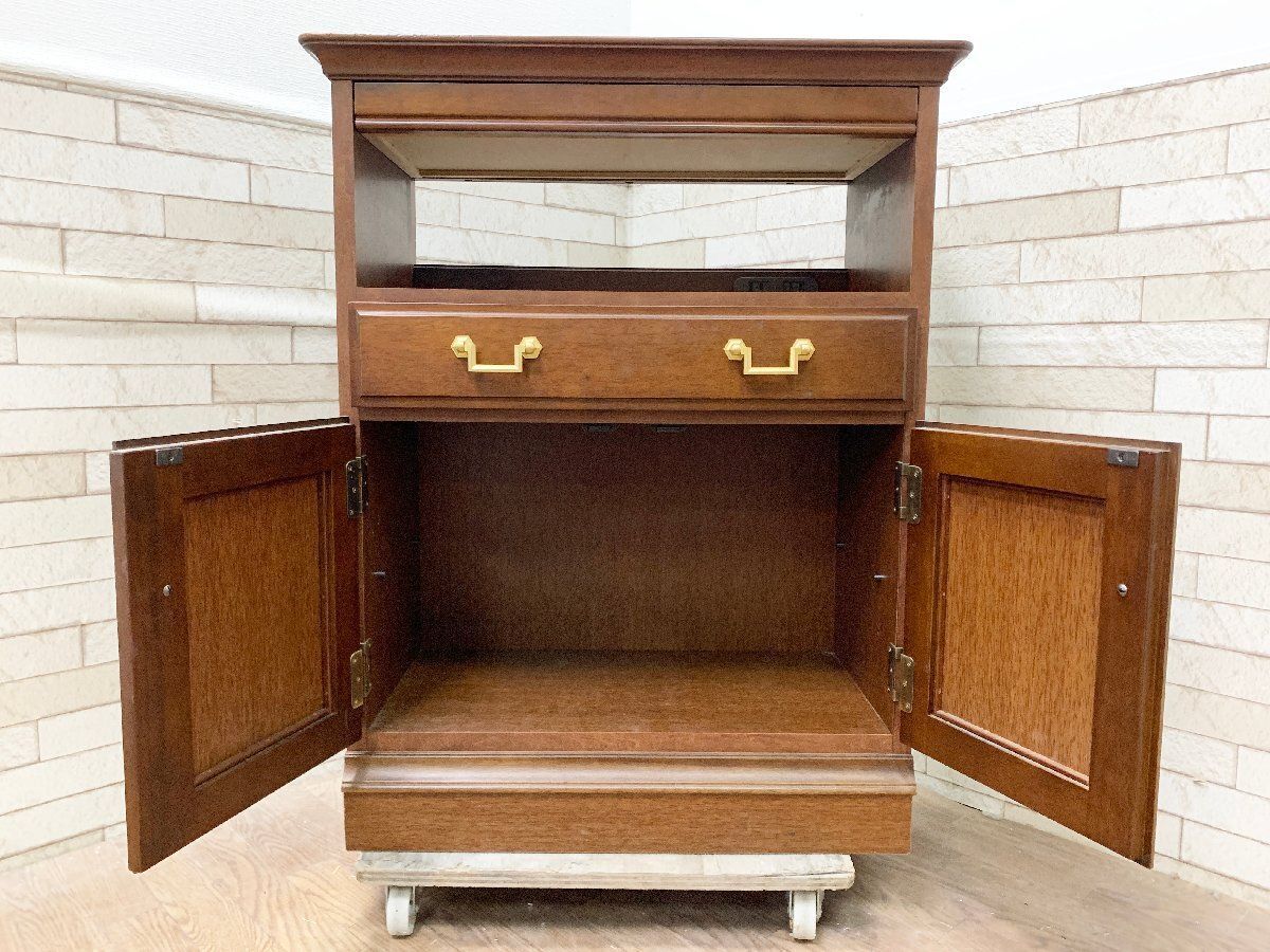 マルニ木工 maruni 地中海シリーズ 電話台 サイドラック リビング収納 木製 FAX台 通電 済み テレフォンラック 畑1085 MARWIL-DEMENAGEMENTS_CH