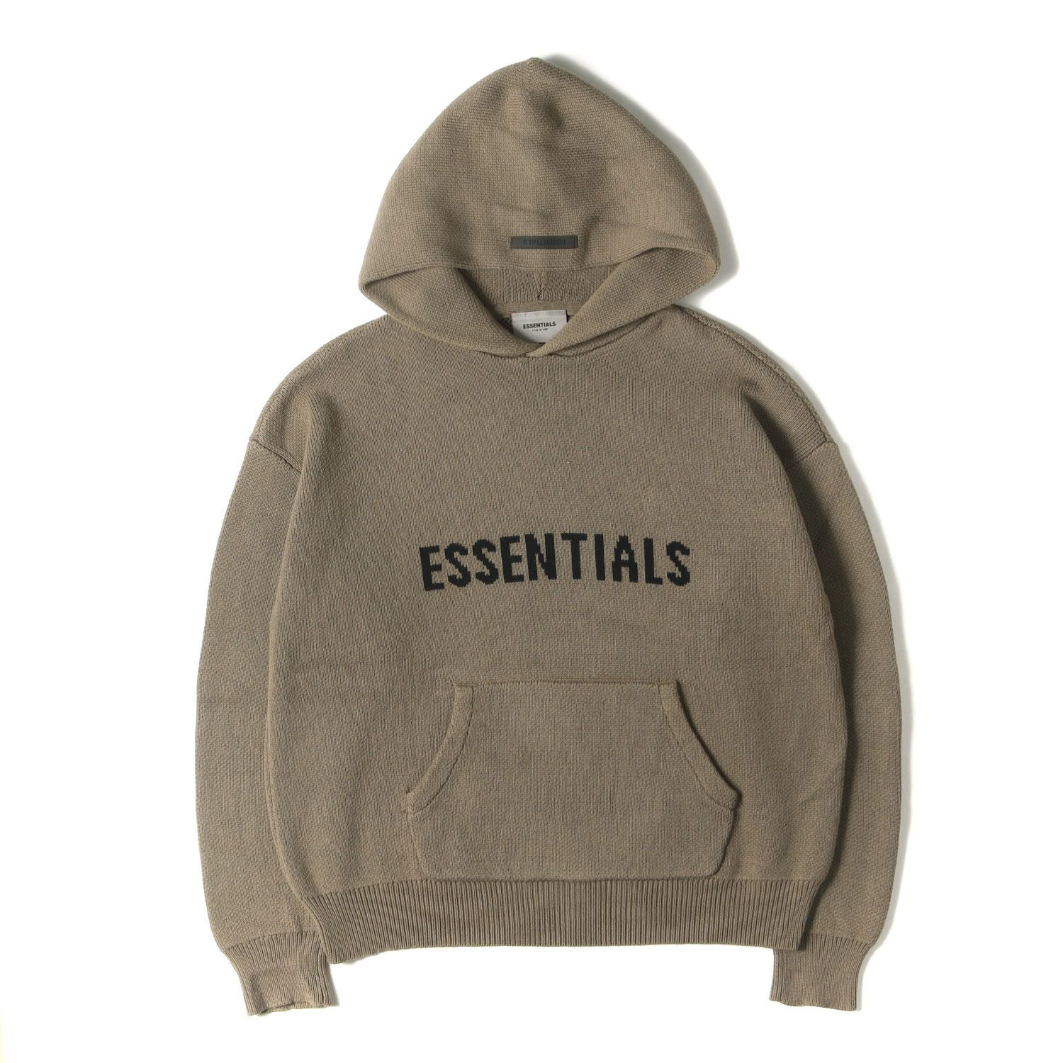 FEAR OF GOD フィアオブゴッド パーカー トープ系 サイズ:M | FGO ESSENTIALS ヘビーニット プルオーバー パーカー | トップス セーター フーディー | エッセンシャルズ【メンズ】【中古】 FEAR OF GOD フィアオブゴッド パーカー トープ系 サイズ:M | FGO