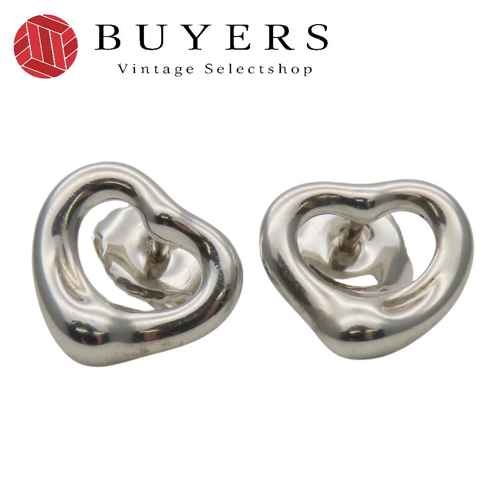 中古】 ティファニー ピアス オープンハート シルバー925 約2.2g  