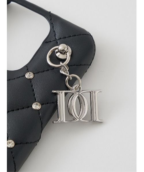 キルティングビジューDDチャームiPhoneケース