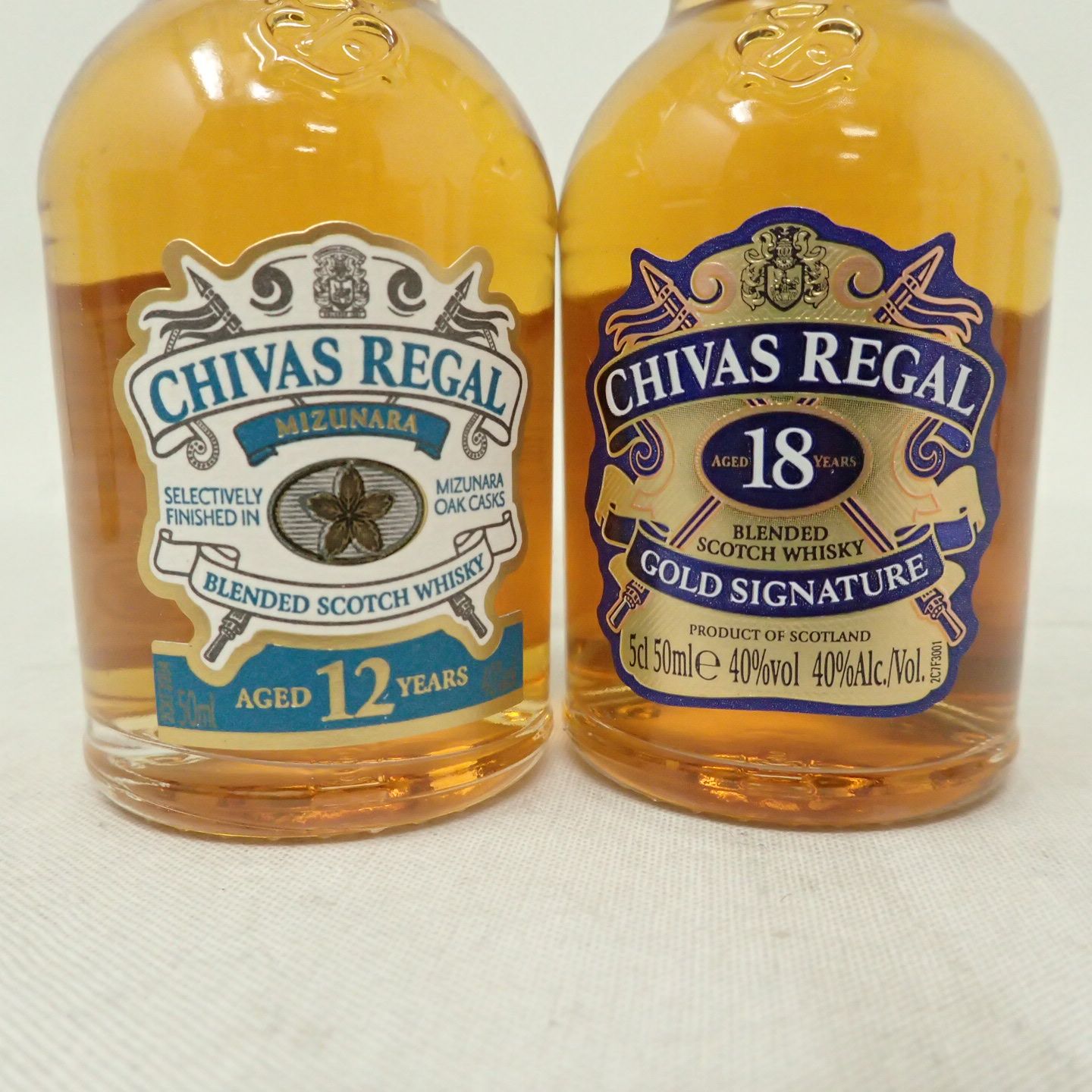 シーバスリーガル 18年 ミズナラ 12年ミニボトル 4本 - メルカリ