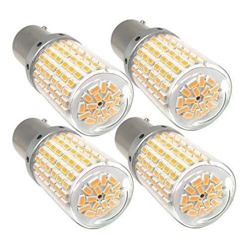 S25 シングル 1156 BAU15S PY21W ピン角違い180度 4個入 Autart S25 LED ウインカー アンバー オレンジ イェロー ハイフラ防止 キャンセラー内蔵 ピン角違い 180度 1156 BA15S P21W ウィンカー コーナリ