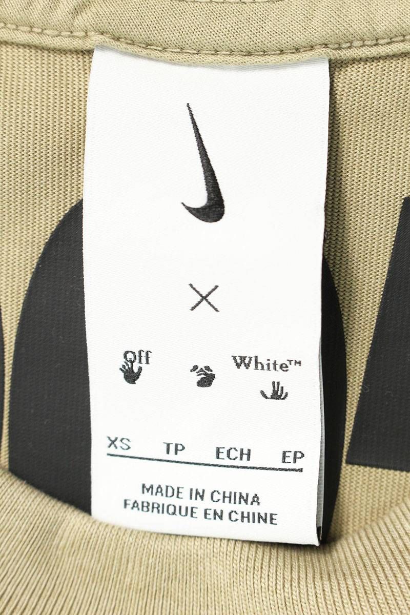 ナイキ ×オフホワイト OFF-WHITE  22AW  OFF-WHITE NRG CL GRAFFITI S/S T-SHIRT DN1758-010 ロゴプリントTシャツ メンズ XL