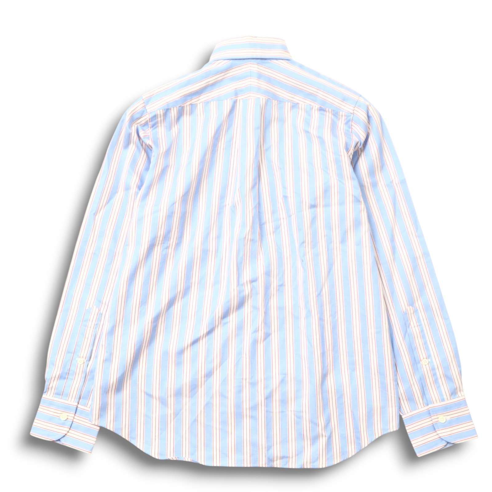 ★美品 SOUTIENCOL/スティアンコル 長袖Yシャツ 1/メンズL相当/ブラック×ギンガムチェック/コットン100%＃05976011