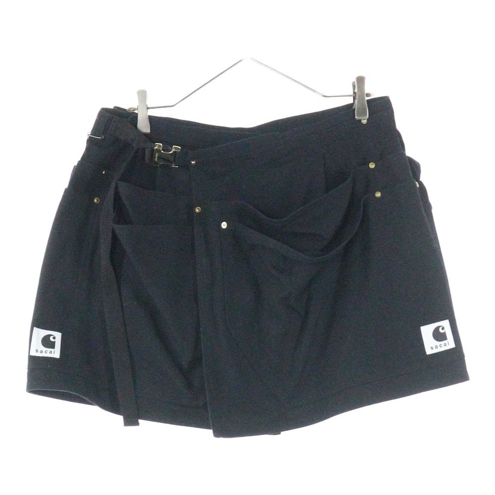Sacai サカイ ×CarHartt カーハート ラップスカート レディース 23‐06745 ブラック