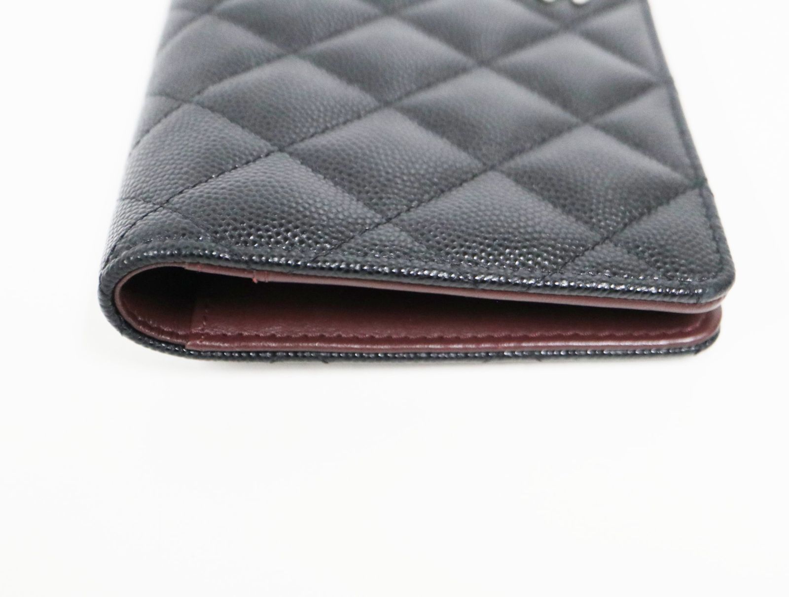 CHANEL シャネル キャビアスキン マトラッセ 長財布 ウォレット ② シャネル CHANEL ココマーク マトラッセ キャビアスキン