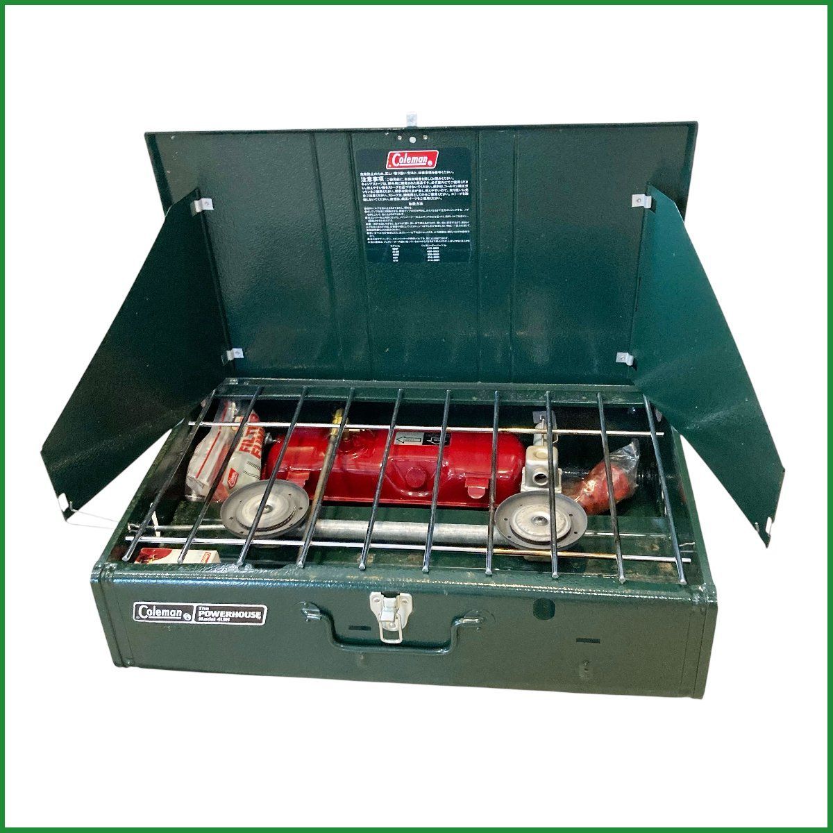 中古品 Coleman コールマン ツーバーナー 413H499J BBQ アウトドア