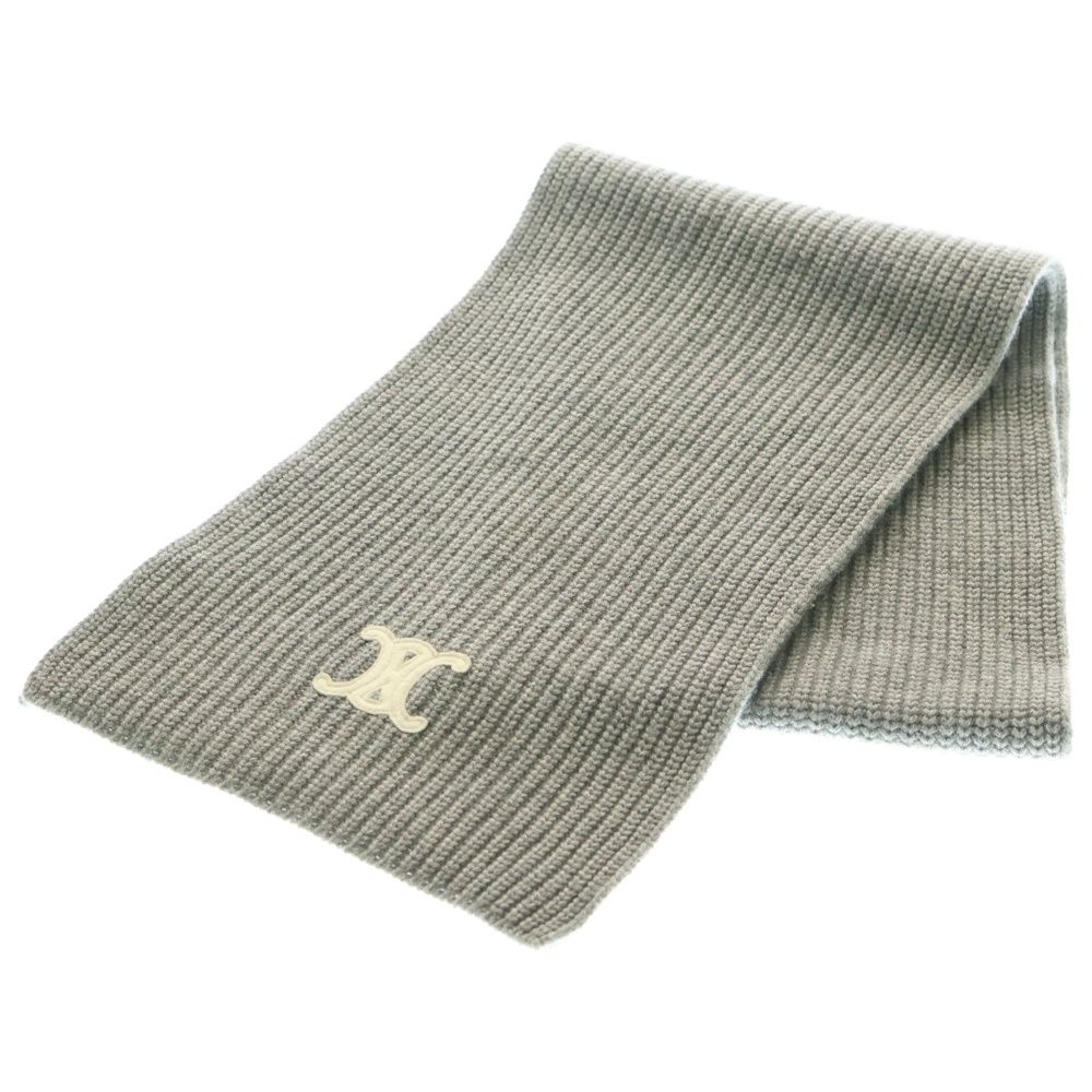 CELINE セリーヌ トリオンフ マフラー ストール グレー カシミヤ