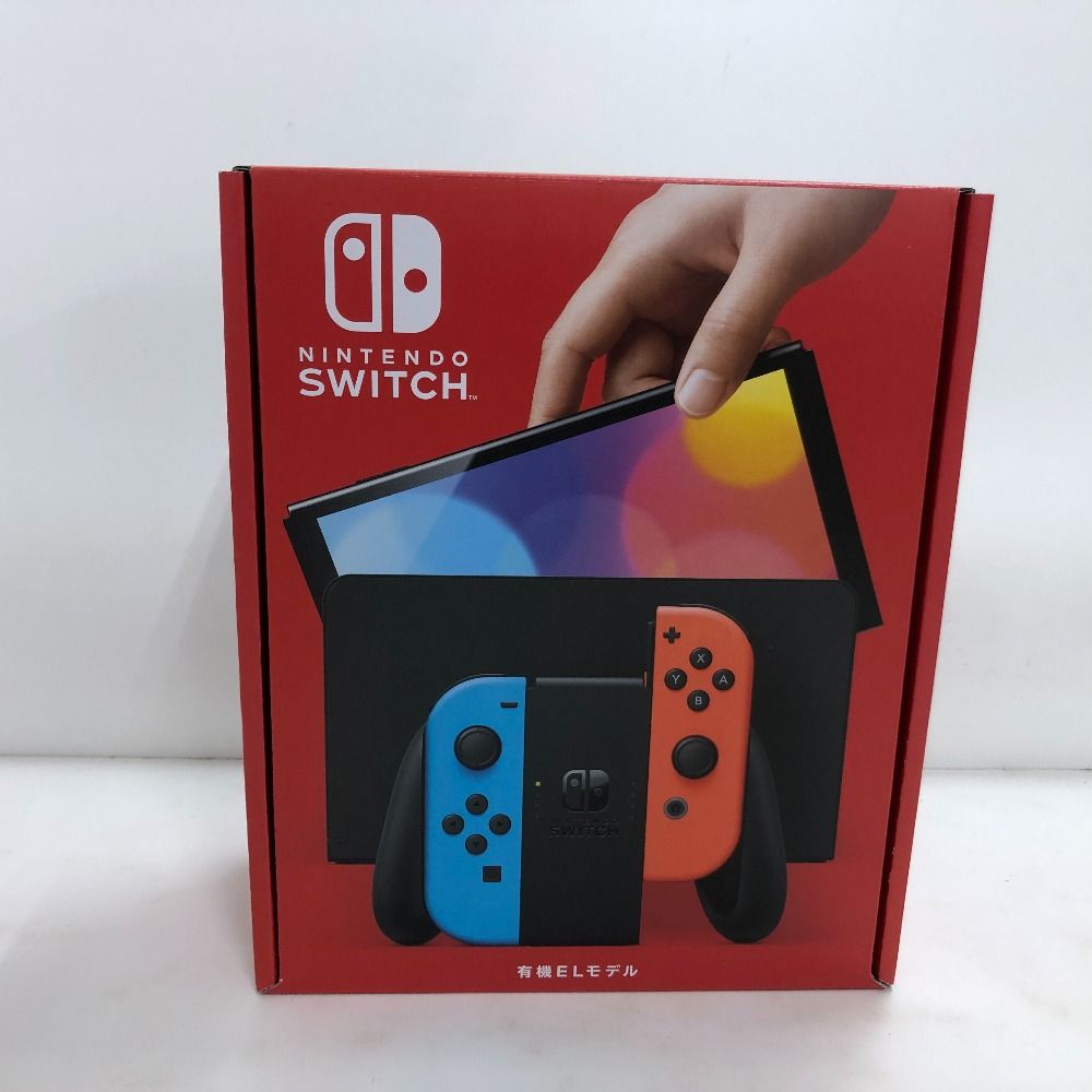 02w08141 Nintendo Switch ニンテンドースイッチ本体 有機ELモデル ネオンブルー/ネオンレッド 未使用品 【中古品】 -  メルカリ