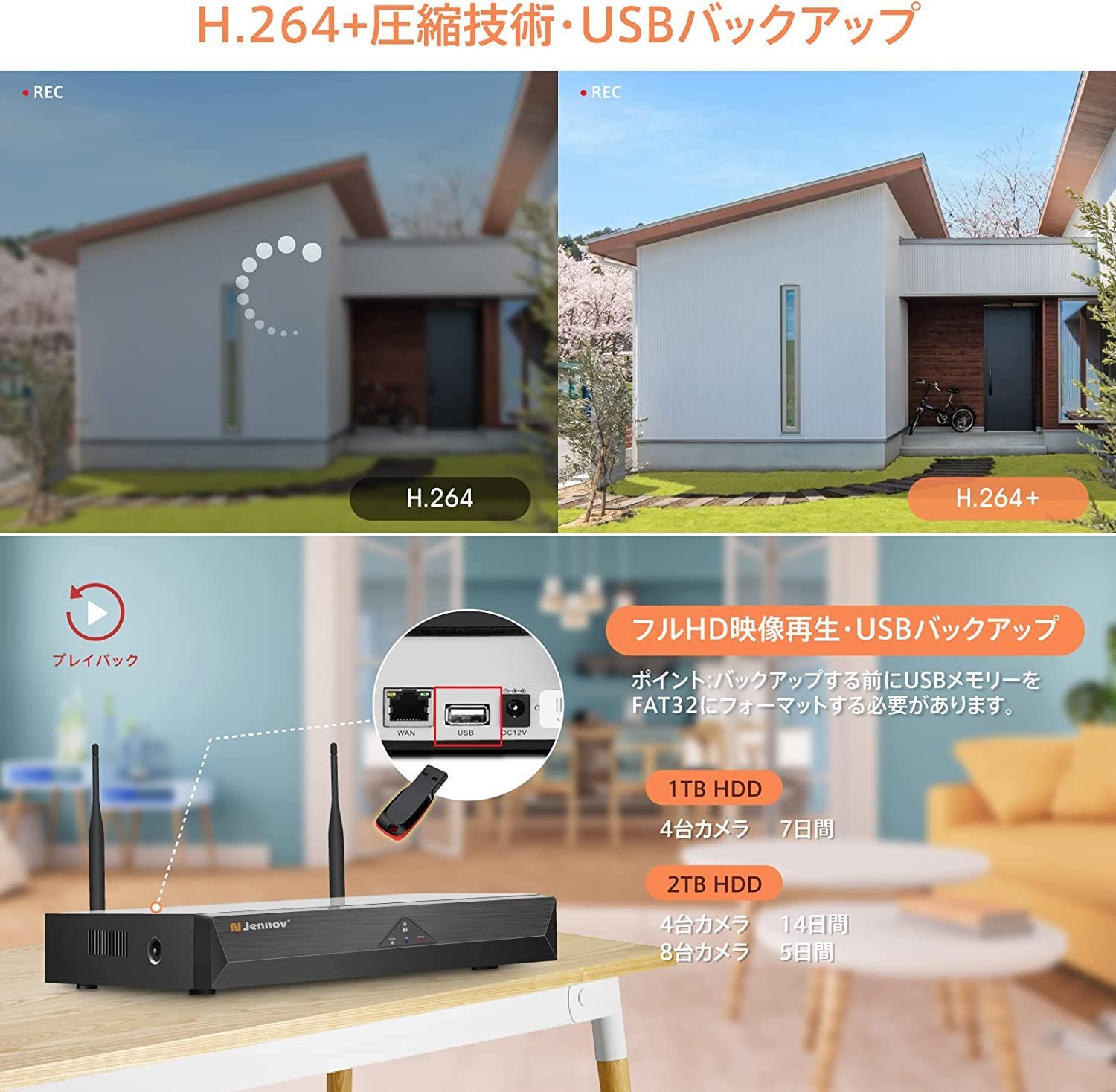 防犯カメラ ワイヤレス 屋外 防水 パンチルト 360°広角撮影 500万画素