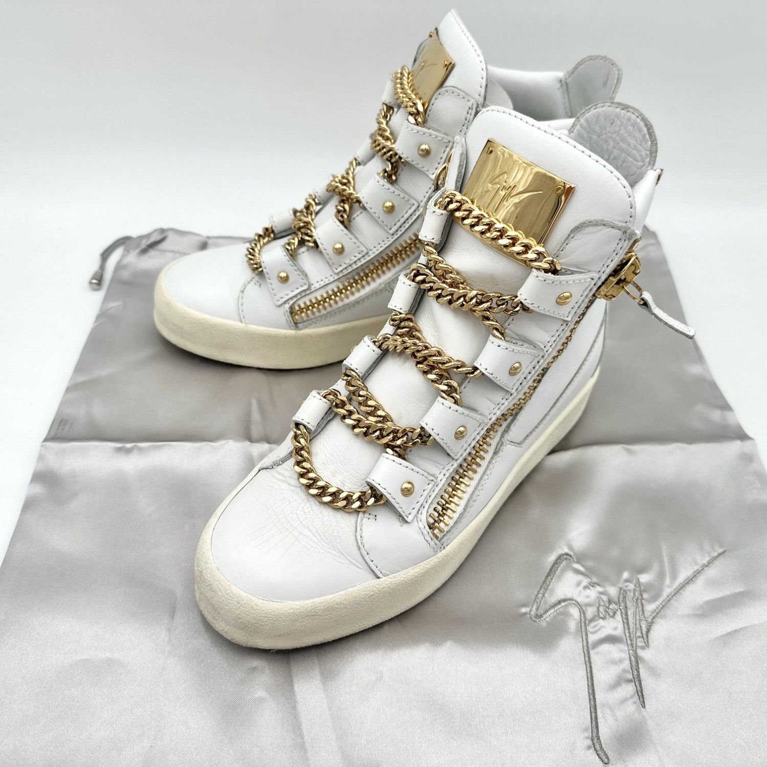 □激レア□ GIUSEPPE ZANOTTI ハイカットスニーカー ホワイト □激レア□ GIUSEPPE ZANOTTI ハイカットスニーカー ホワイト