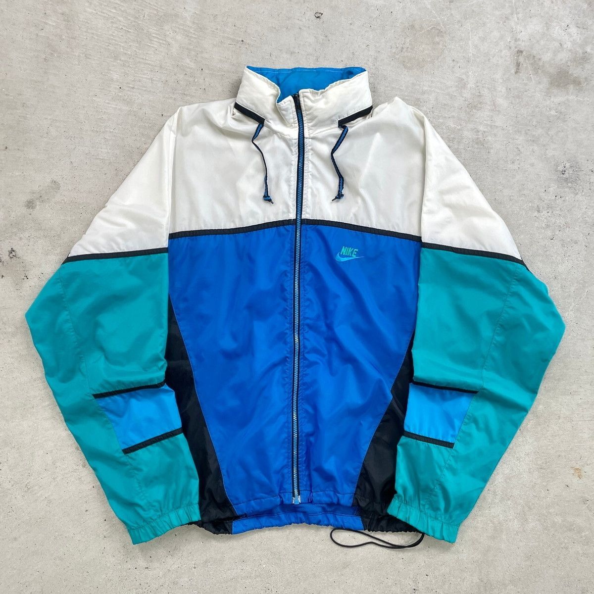 90年代 NIKE ナイキ 銀タグ ナイロンジャケット トラックジャケット ス 