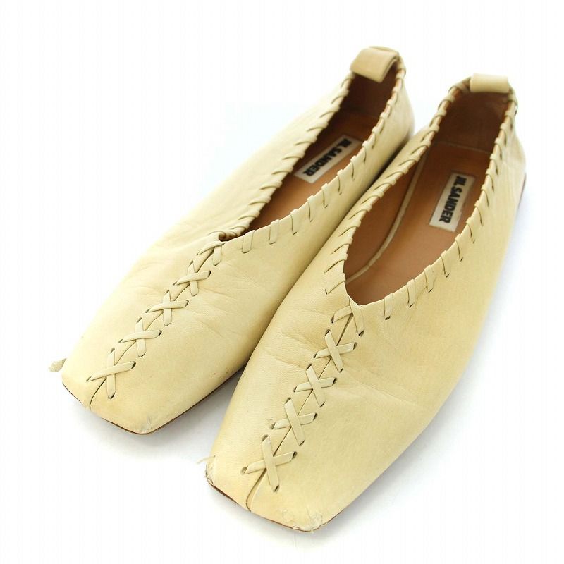 美品！日曜限定価格JIL SANDER アンクレットバレリーナシューズ 36.5 美品！日曜限定価格JIL SANDER アンクレットバレリーナシューズ 36.5