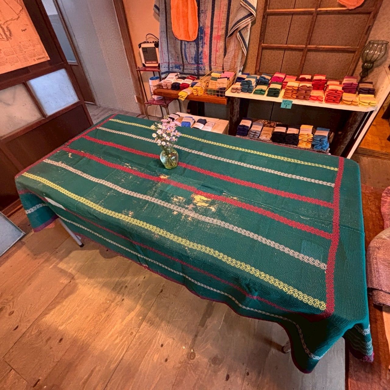 ハンドメイド ヴィンテージカンタキルト ラリーキルト インド製