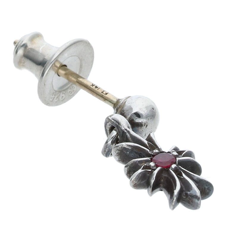 クロムハーツ タイニーE CHプラス ドロップピアスwithブルーサファイア クロムハーツタイニーECHプラスドロップイヤリングwithブルー