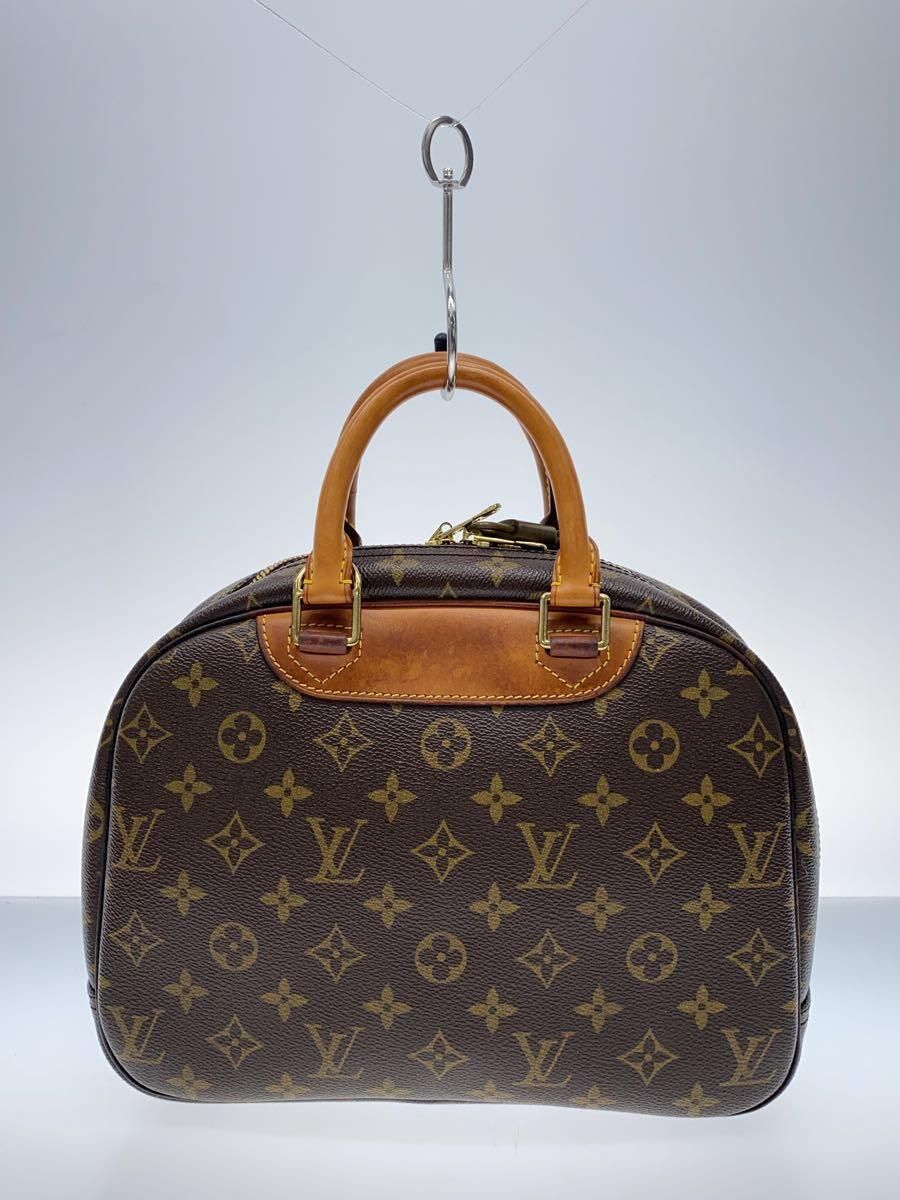 LOUIS VUITTON 2)ボーリング・ヴァニティ(ドーヴィル)_モノグラム・キャンバス_BRW PVC ブラウン ハンドバック - メルカリ