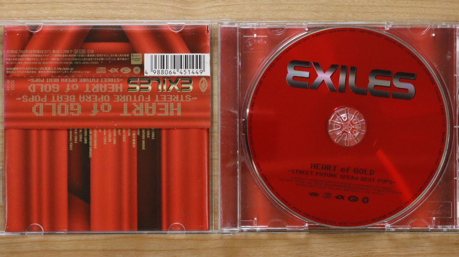 国内盤CD☆エグザイル/EXILE□ HEART of GOLD ~STREET FUTURE OPERA