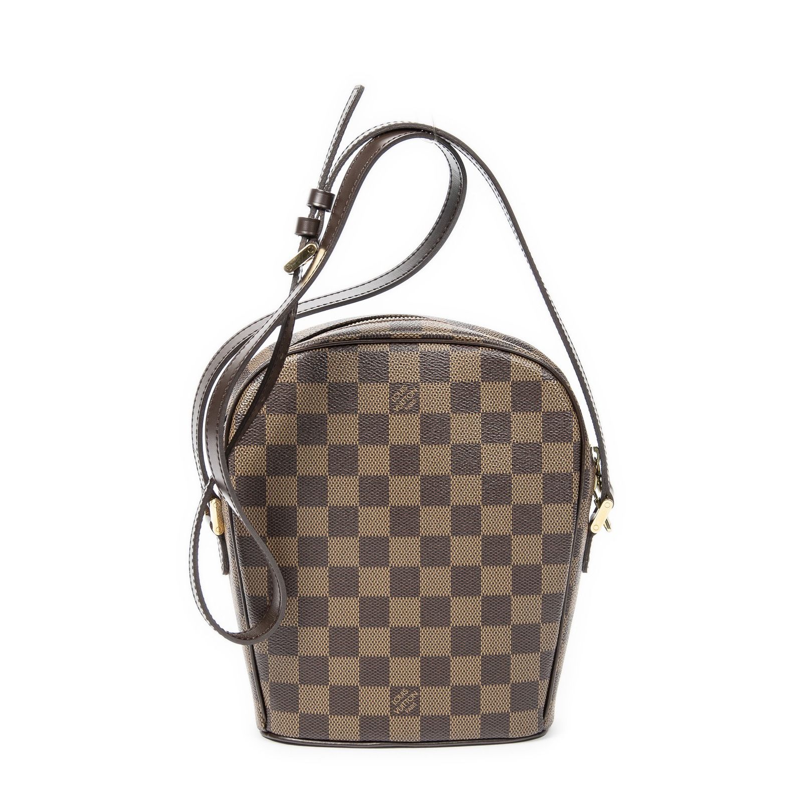 本物 ルイヴィトン LOUIS VUITTON LV イパネマ PM ダミエ エベヌ