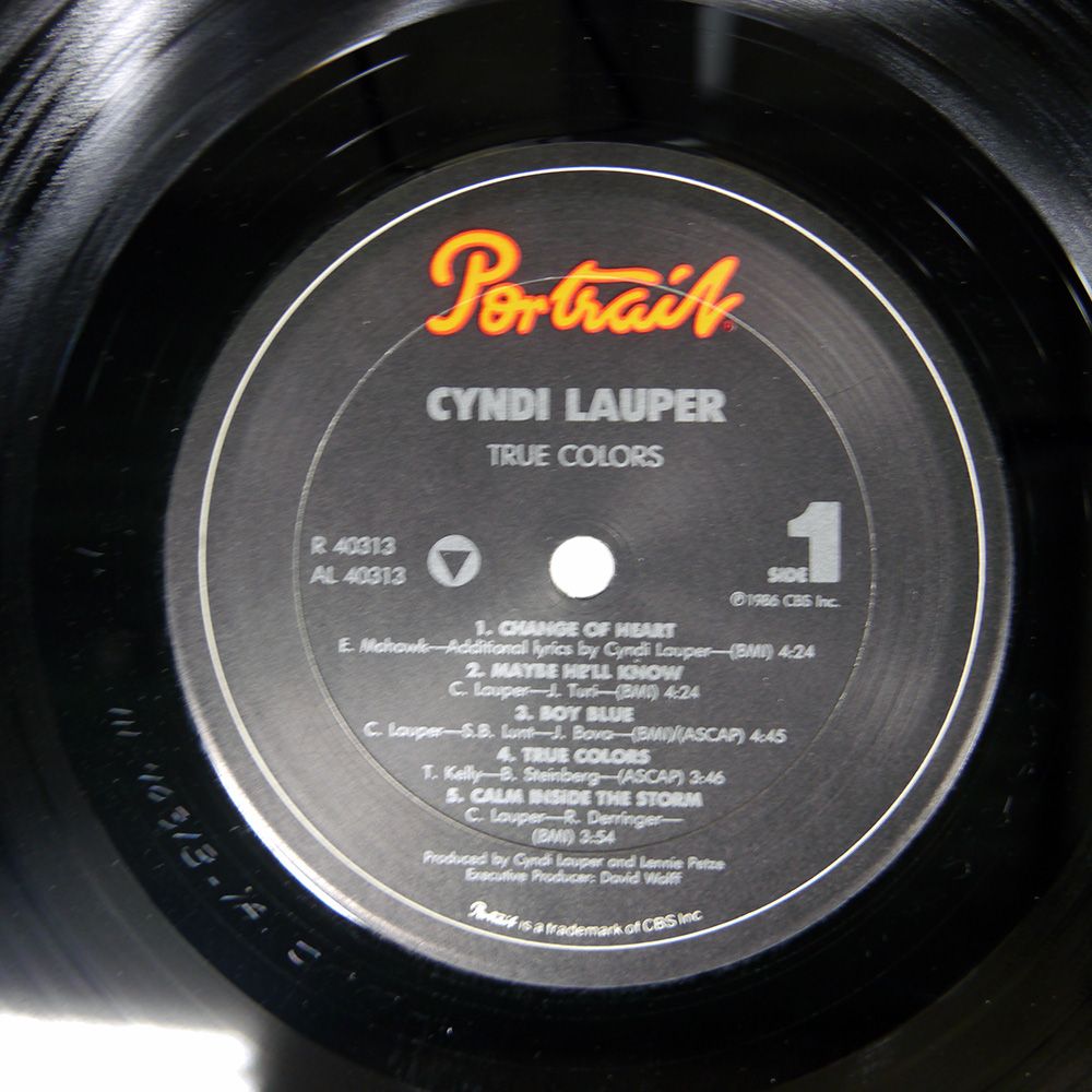 US盤 CYNDI LAUPER/TRUE COLORS/PORTRAIT OR 40313 LP - メルカリ