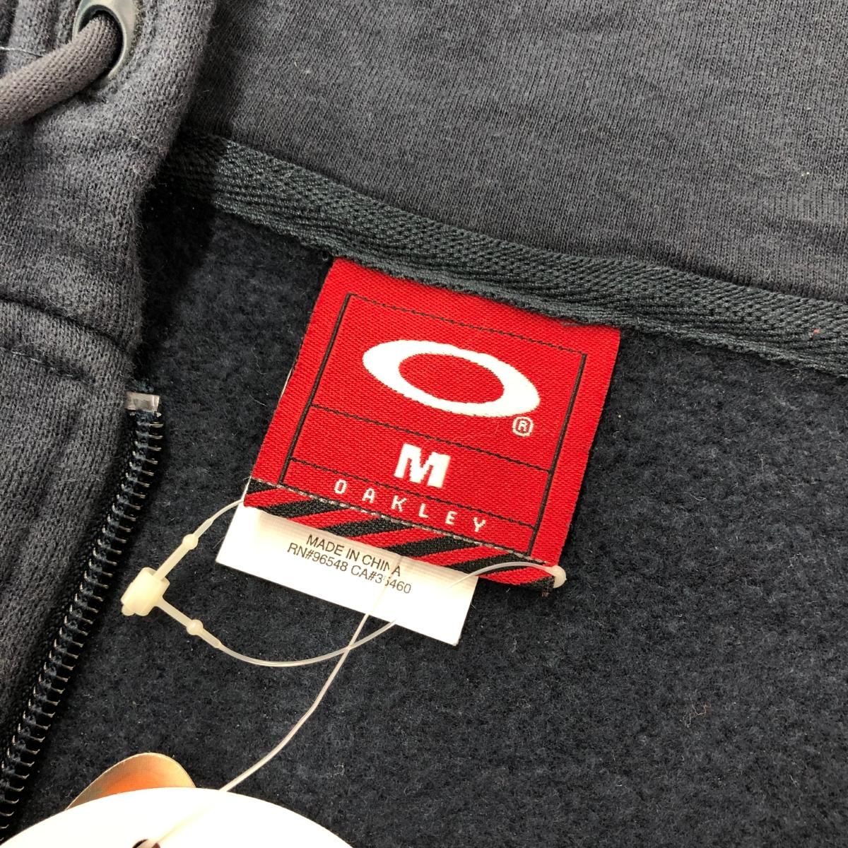 新品同様 OAKLEY オークリー 00s エンボス ジップアップ パーカー 