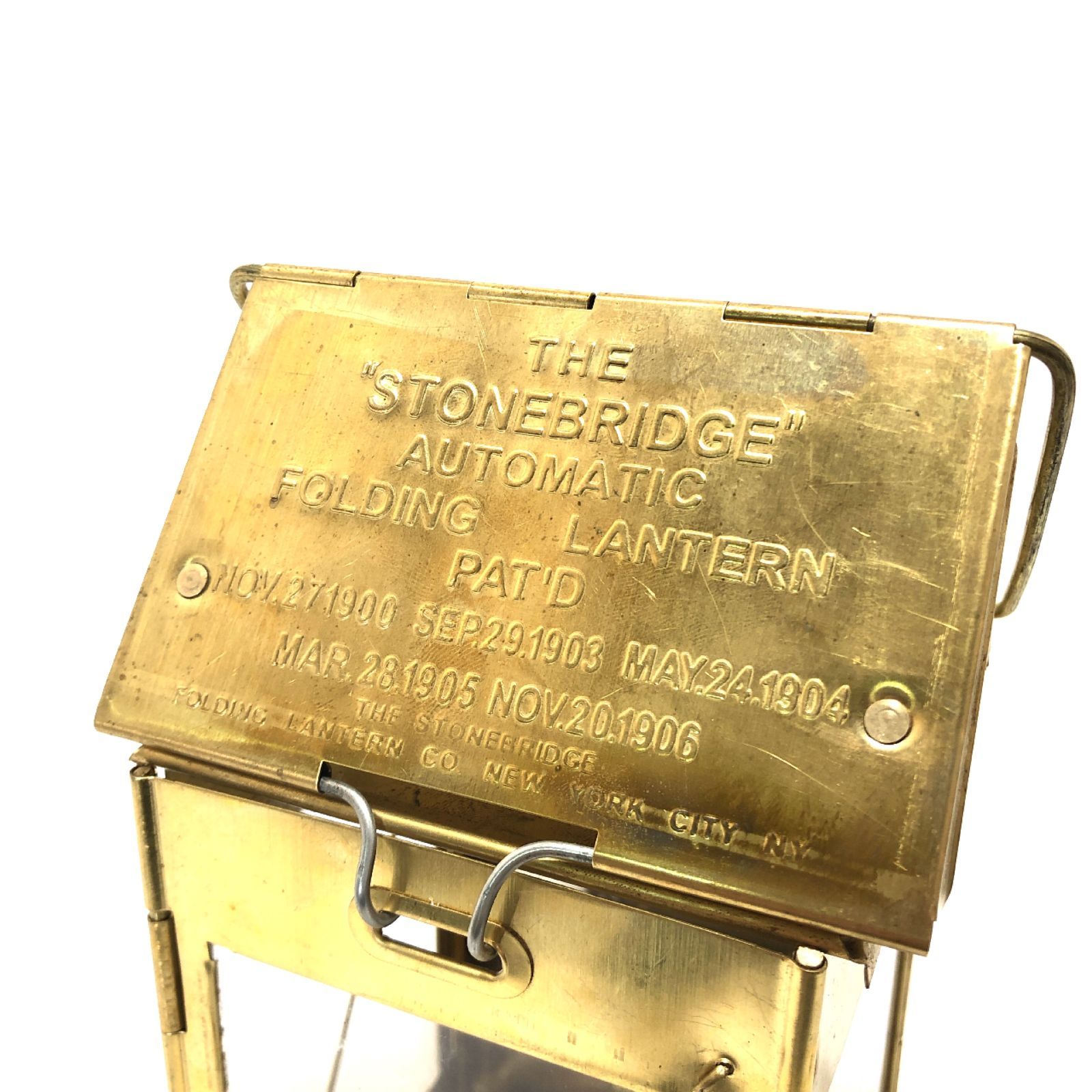 【新品未開封】ストーンブリッジ フォールディング キャンドルランタン 真鍮 ストーンブリッジフォールディングキャンドルランタン