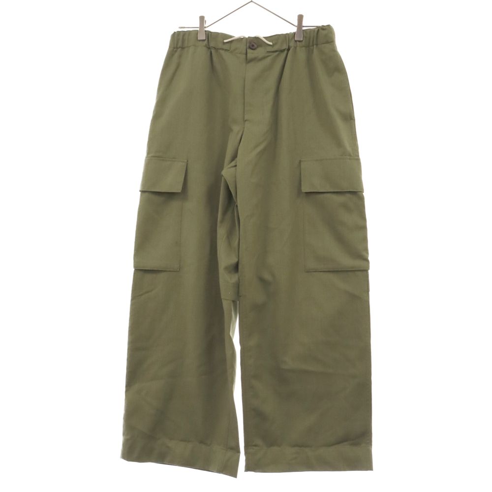 AUBETT (オーベット) MELANGE WOOL GABARDINE CARGO PANTS AU-22-01-034 ハイツイスト メランジウール ギャバジン カーゴパンツ
