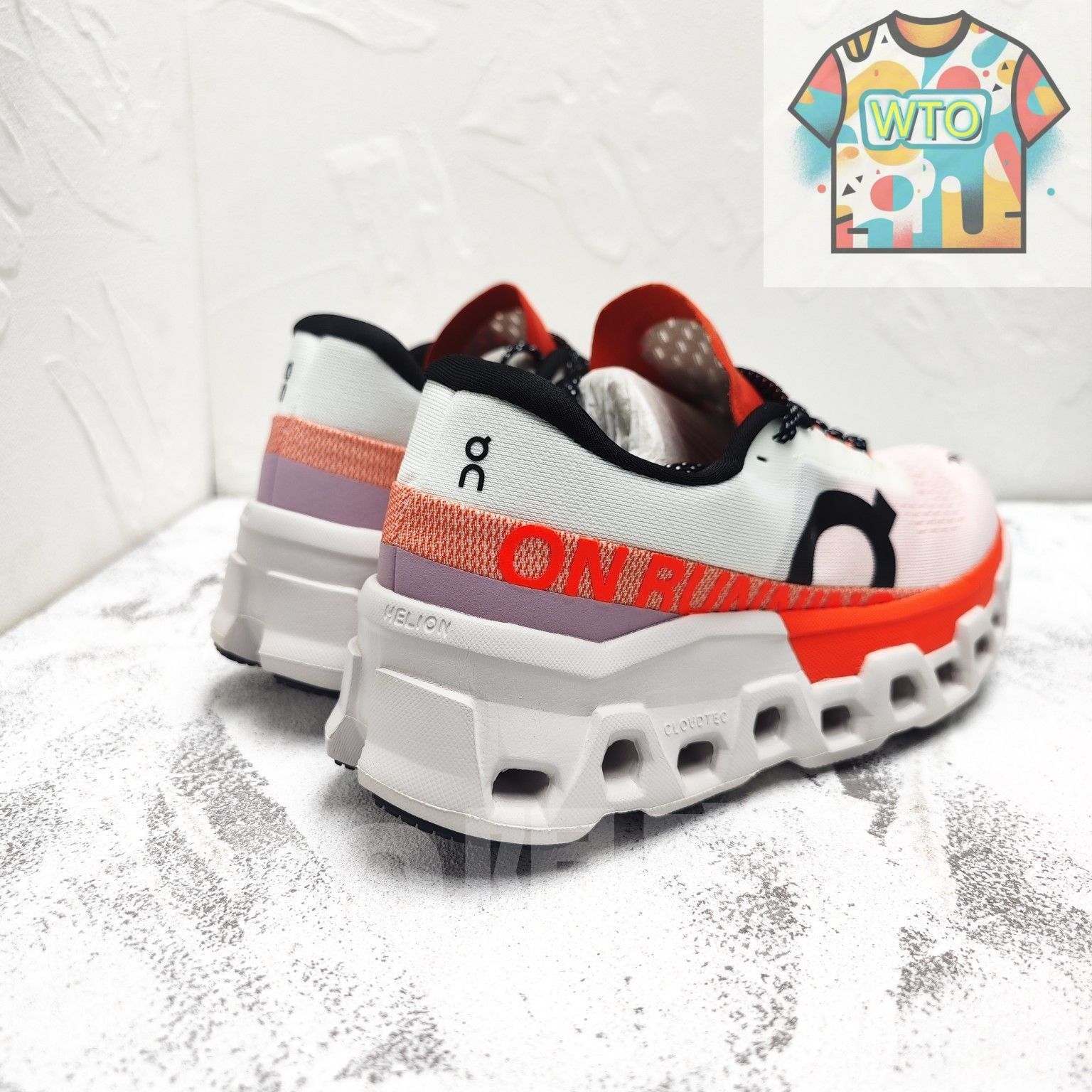 【送料無料】On cloudmonster2ランニングシューズ ホワイト/レッド On Cloudmonster2 クラウドモンスター 第二世代 ジョギング