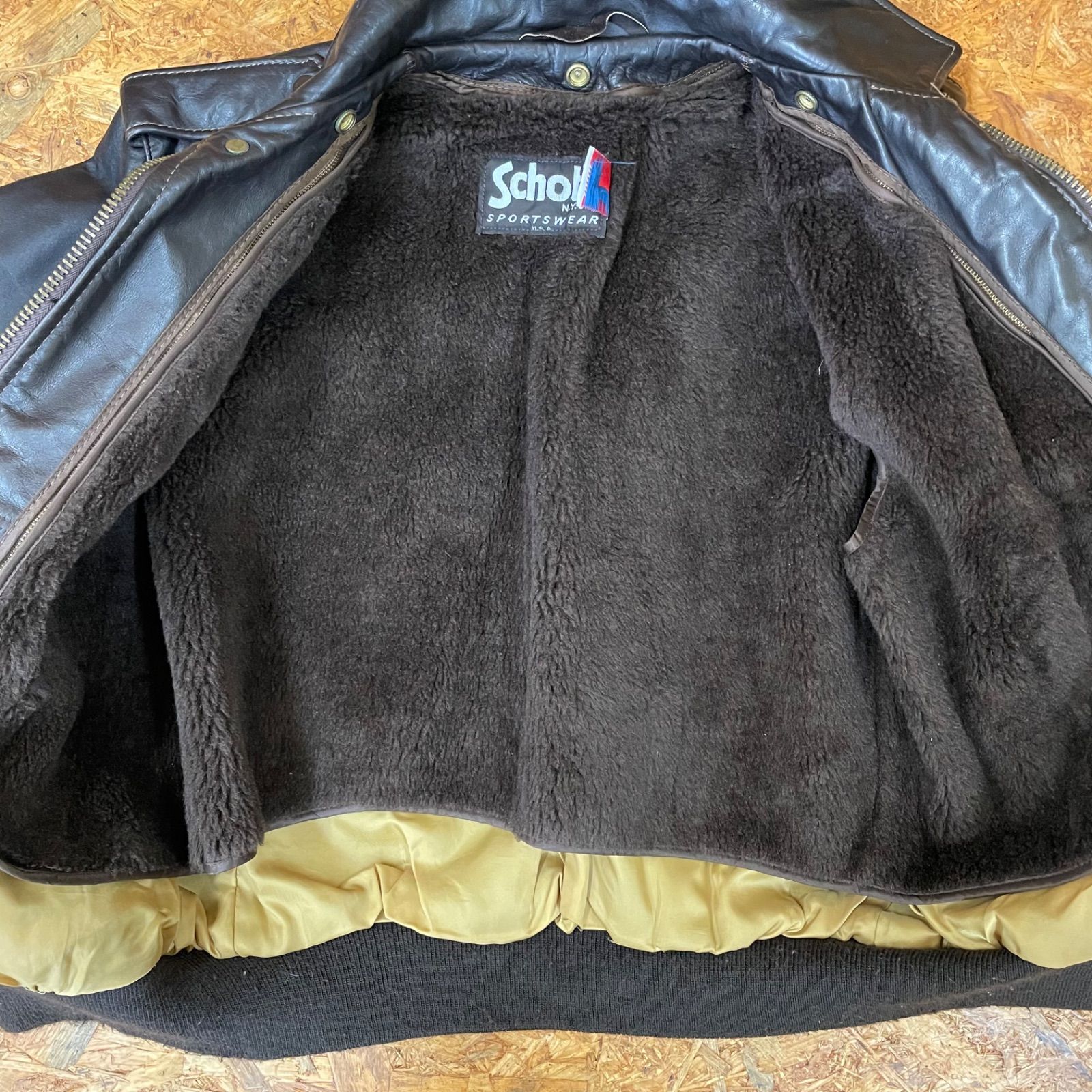 schott 184SM フライトジャケット ライダース ショット ボアライナー 