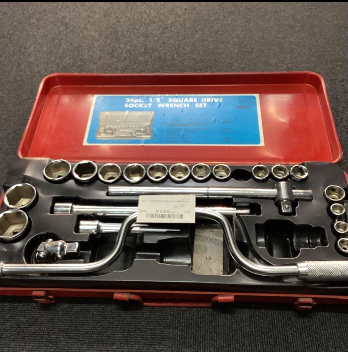 24pc．1/2SQUAREDRIVE WRENCHSET（1個数足りない）（N-17）