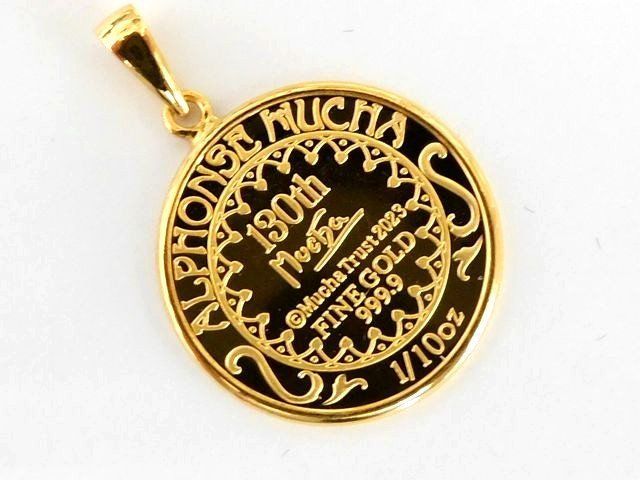 K24 Alphonse Mucha アルフォンス・ミュシャ □ 純金 イエロー