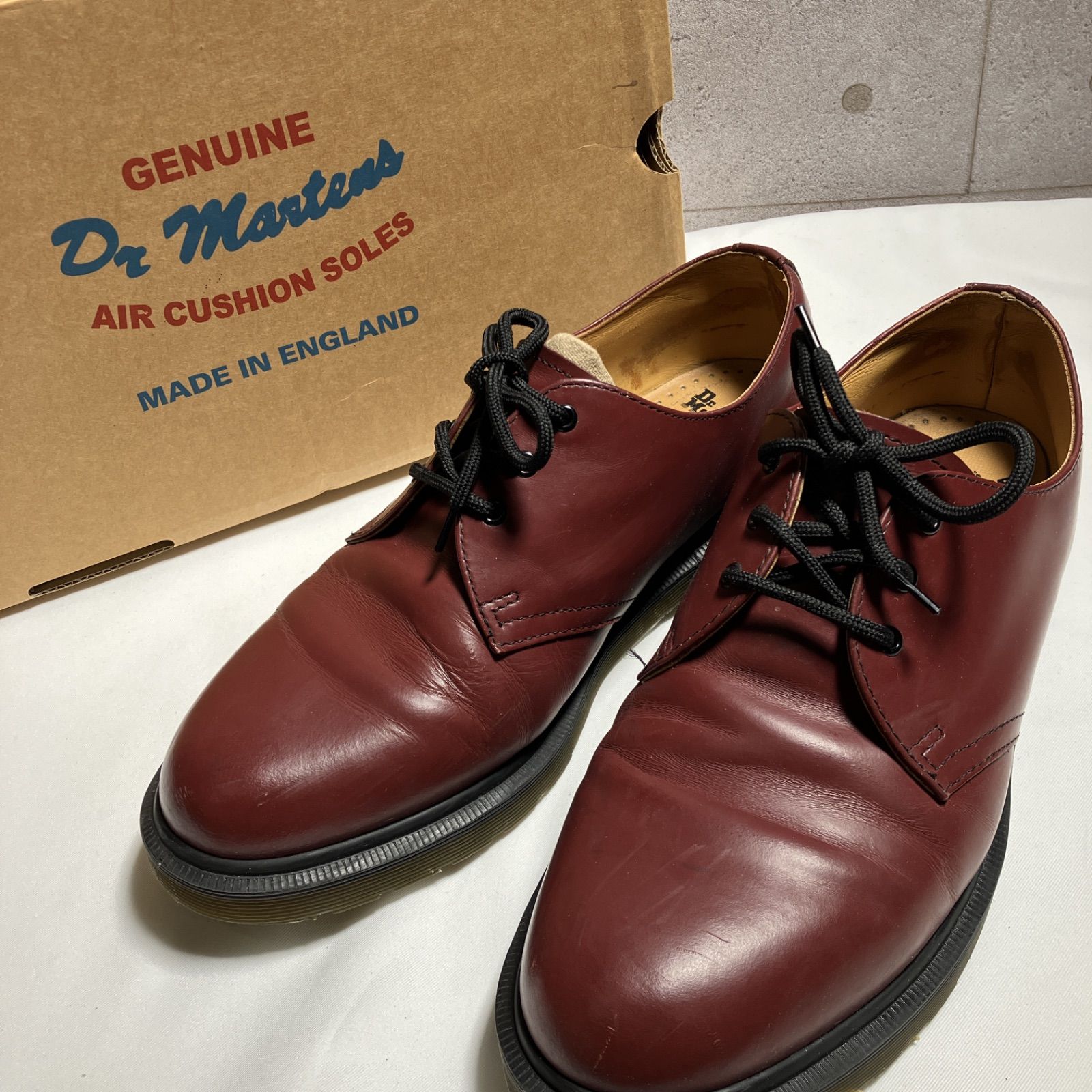 Dr.Martens 3ホールブーツ 28cm MADE IN ENGLAND MIE1461 CHERRY RED