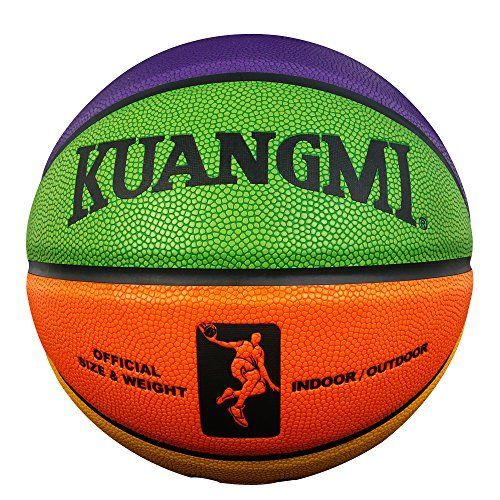 【人気商品】6号球 Kuangmi（カウアミ）バスケットボール 3号 4号 5号 6号 7号 親子で遊びボール 多彩なストリートバスケ KMbb09 (6号球)