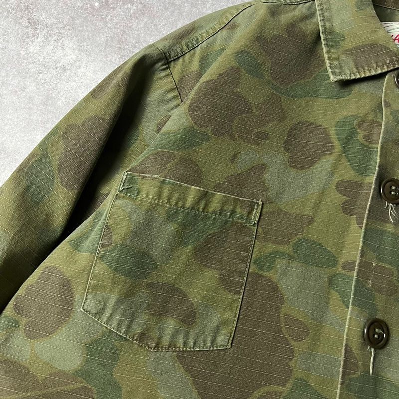 60s USA製 KAMO ダックハンター カモ 迷彩 コットン
