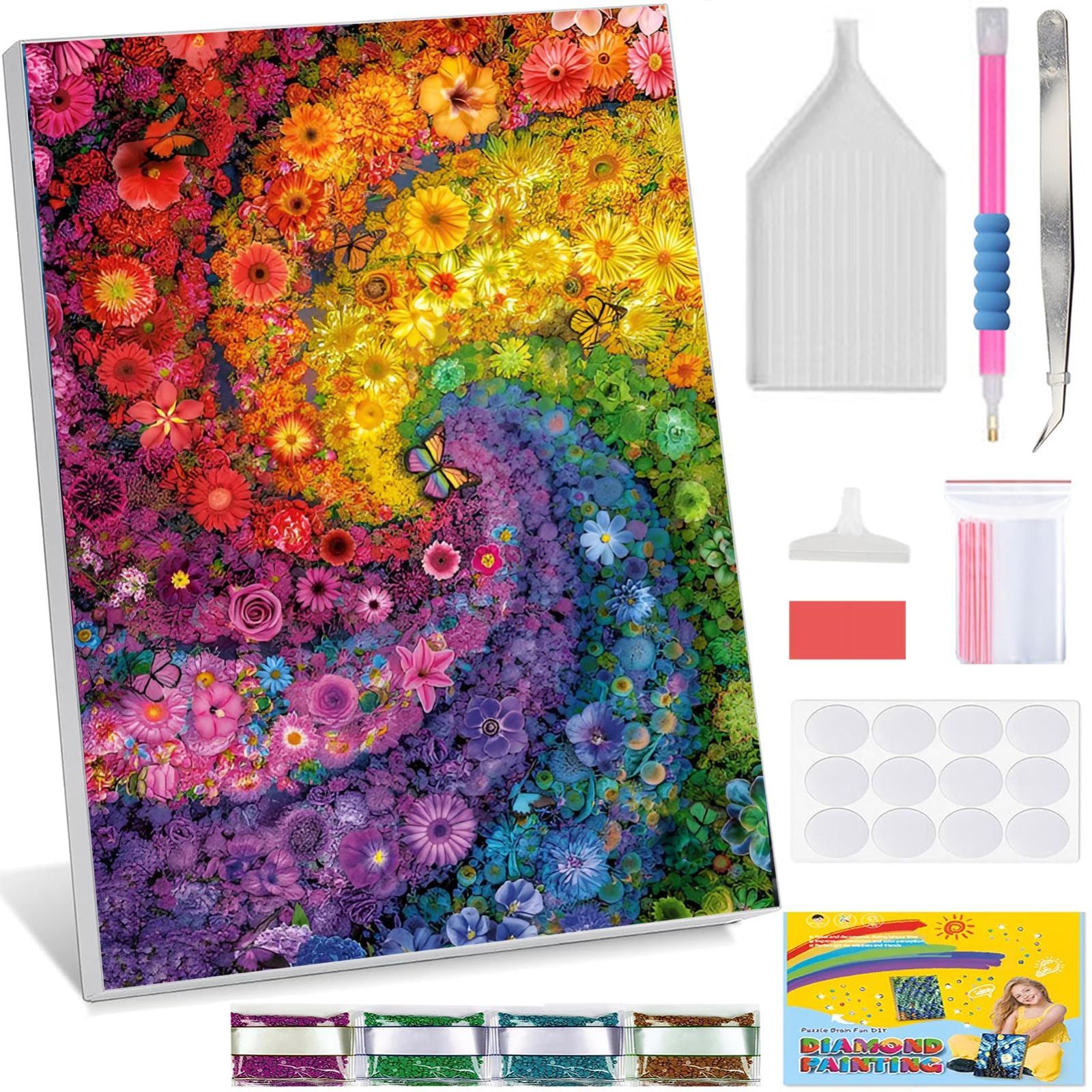 Amazon | ダイヤモンドアート キット 丸型ビーズ ダイヤモンド