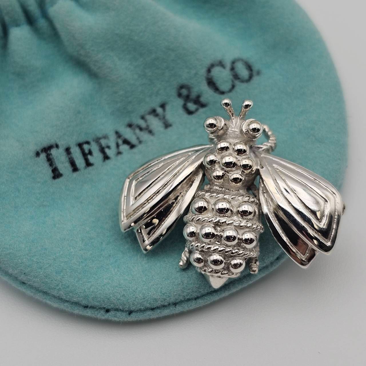 ー品販売  24大/A061307-2/MS5000/X033-5/ メルカリ  - SV925 ブローチ ビー 蜂 ハチ ティファニー TIFFANY 【※新品仕上げ済】 アクセサリー