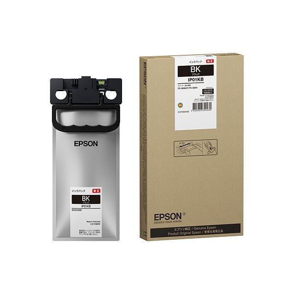 IP01KB ブラック エプソン インクパック EPSON 純正インクパック 大容量 約10000ページ | EPSON（エプソン） ブラック（10,000ページ インク 顔料 - 純正 エプソンダイレクトショップ